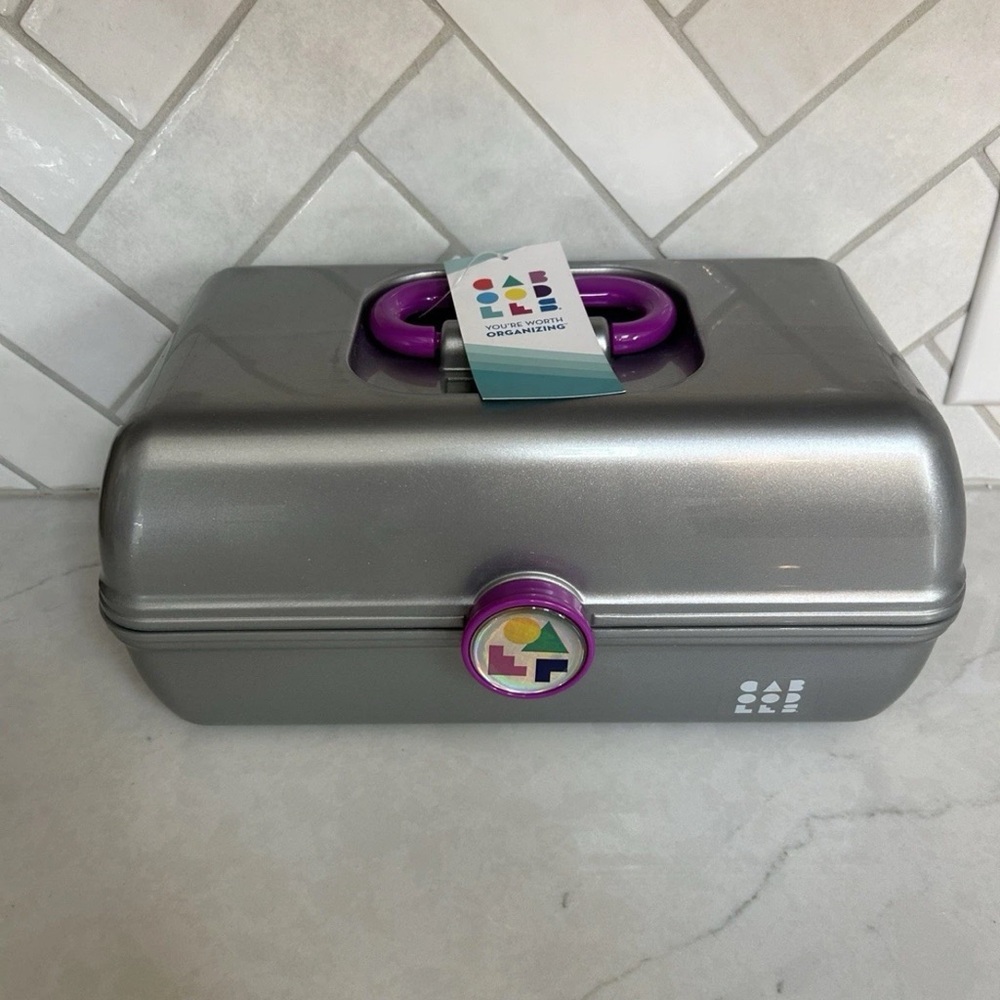 Caboodles Silver and Purple Organizer